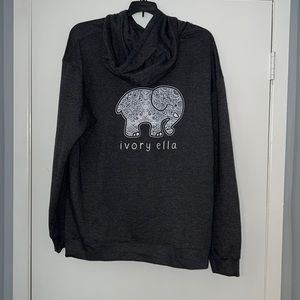 Worn Once Ivory Ella Dark Grey Sweatshirt Size XXL